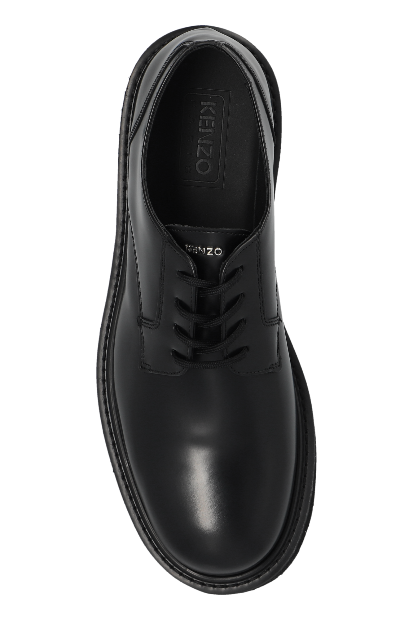 Black Leather shoes Kenzo Sneakers play In Pelle 20mm SchaferandweinerShops Anguilla